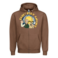 Chestnut everybody knows the moons made of cheese! Zipper Hoodie - trangStudio
