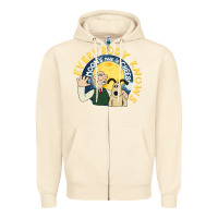 Sandshell everybody knows the moons made of cheese! Zipper Hoodie - trangStudio