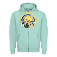 Seafoam everybody knows the moons made of cheese! Zipper Hoodie - trangStudio