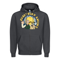 Smoke everybody knows the moons made of cheese! Zipper Hoodie - trangStudio