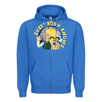 True Royal everybody knows the moons made of cheese! Zipper Hoodie - trangStudio