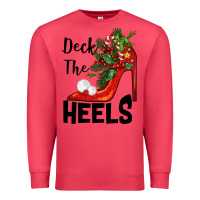 Cardinal deck the heels Christmas Premium Sweatshirt - BarkalooDesign