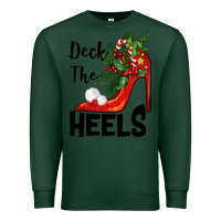 Sports Green deck the heels Christmas Premium Sweatshirt - BarkalooDesign