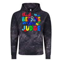 Cloud Black think before you judge Vintage Hoodie - CowGirlArtShop