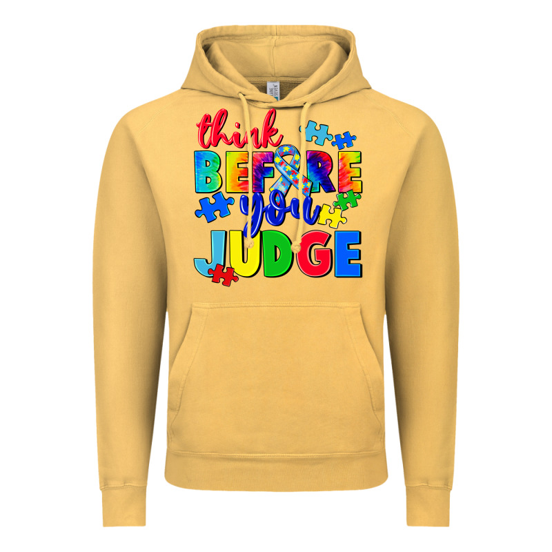 Think Before You Judge Vintage Hoodie by CowGirlArtShop | Teevron