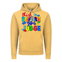 Vintage Mustard think before you judge Vintage Hoodie - CowGirlArtShop