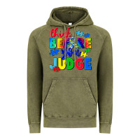Vintage Olive think before you judge Vintage Hoodie - CowGirlArtShop
