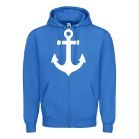 True Royal Boat Anchor for Women n Girls Summer Zipper Hoodie - trangStudio