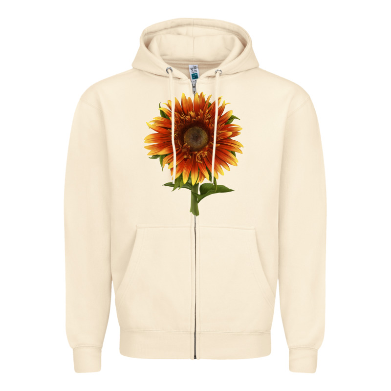 The  Sunflower Zipper Hoodie by LillyAllenDesigns | Teevron