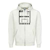 Oatmeal Heather new york city city nyc america fly travel Zipper Hoodie - trangStudio