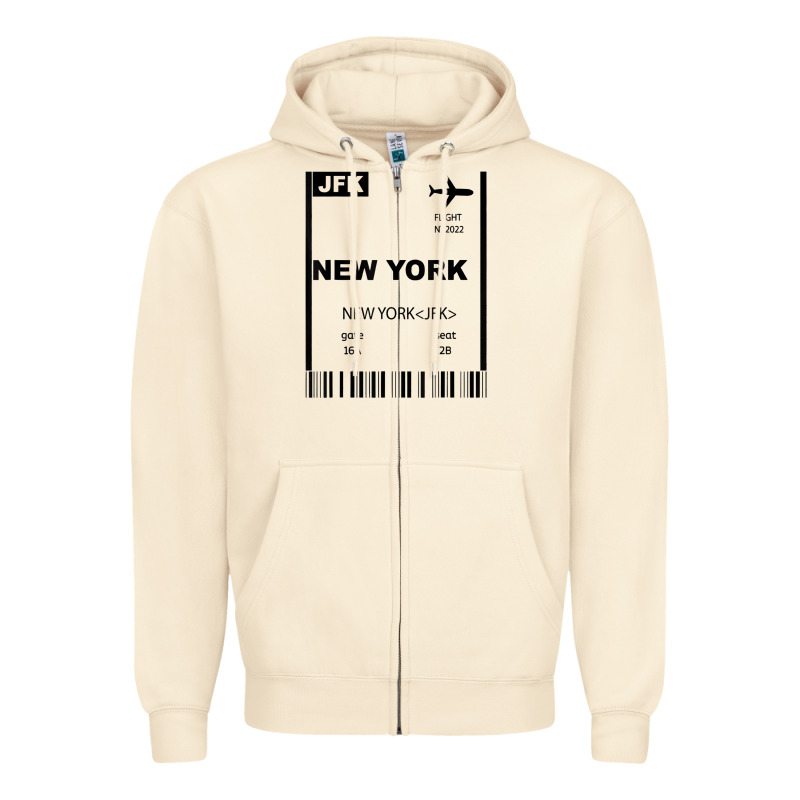 New York City City Nyc America Fly Travel Zipper Hoodie by trangStudio | Teevron
