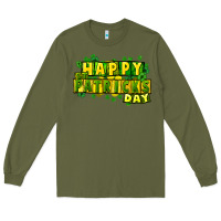 Army Green Happy St. Patrick's Day Long Sleeve Tee - HowdyJamesFarm