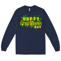 Navy Happy St. Patrick's Day Long Sleeve Tee - HowdyJamesFarm