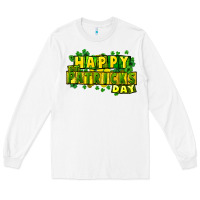 White Happy St. Patrick's Day Long Sleeve Tee - HowdyJamesFarm