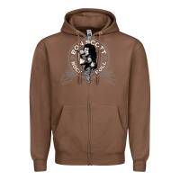 Chestnut Bon Scott Rock n' Roll Lion Shield Zipper Hoodie - trangStudio
