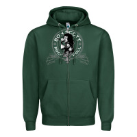 Sports Green Bon Scott Rock n' Roll Lion Shield Zipper Hoodie - trangStudio