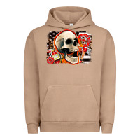 Pigment Burro firefighter skull Urban Hoodie - AdoDesignShop