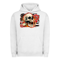 Pigment Lunar Rock firefighter skull Urban Hoodie - AdoDesignShop