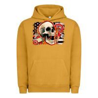 Pigment Peanut Butter firefighter skull Urban Hoodie - AdoDesignShop