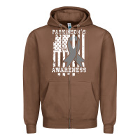 Parkinson's Disease Awareness T  Gift For Pd Patients Zipper Hoodie | Teevron