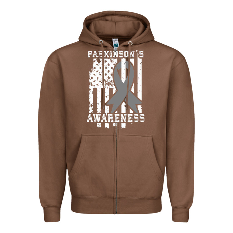 Parkinson's Disease Awareness T  Gift For Pd Patients Zipper Hoodie by trangStudio | Teevron