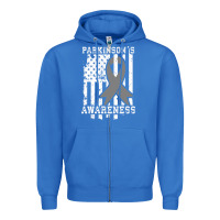 True Royal Parkinson's Disease Awareness T  Gift for PD Patients Zipper Hoodie - trangStudio