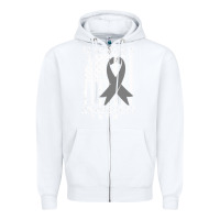 White Parkinson's Disease Awareness T  Gift for PD Patients Zipper Hoodie - trangStudio