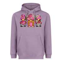 Lavender breast cancer gnome Heavyweight Hoodie - BarkalooDesign
