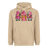 Breast Cancer Gnome Heavyweight Hoodie | Teevron