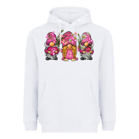 White breast cancer gnome Heavyweight Hoodie - BarkalooDesign