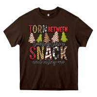 Chocolate Brown torn between looking like a snack and eating one christmas cake Heavy Core Tee - Jasminsmagicworld