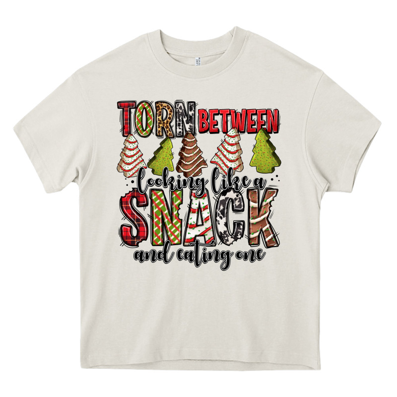 Torn Between Looking Like A Snack And Eating One Christmas Cake Heavy Core Tee by Jasminsmagicworld | Teevron