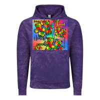 Cloud Purple autism puzzle piece Vintage Hoodie - CowGirlArtShop