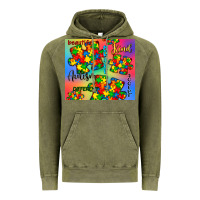 Vintage Olive autism puzzle piece Vintage Hoodie - CowGirlArtShop