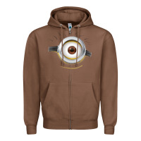 Chestnut Carl Side Smile Zipper Hoodie - trangStudio