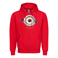 Red Carl Side Smile Zipper Hoodie - trangStudio