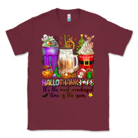 Burgundy Hallothanksmas coffee cups Classic Tee - texasbilliewilder