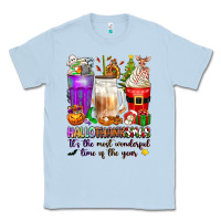 Dusty Blue Hallothanksmas coffee cups Classic Tee - texasbilliewilder