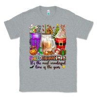 Heather Grey Hallothanksmas coffee cups Classic Tee - texasbilliewilder