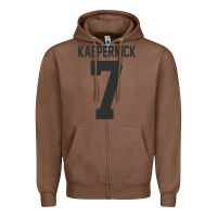 Chestnut Men Colin Kaepernick Football 7 Gift Zipper Hoodie - trangStudio