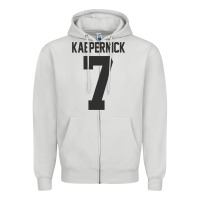 Dove Grey Men Colin Kaepernick Football 7 Gift Zipper Hoodie - trangStudio