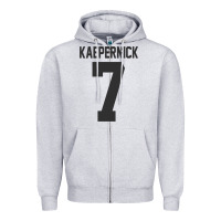 Heather Grey Men Colin Kaepernick Football 7 Gift Zipper Hoodie - trangStudio