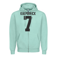 Seafoam Men Colin Kaepernick Football 7 Gift Zipper Hoodie - trangStudio