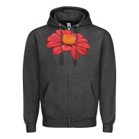 Charcoal Heather del sol sunflower Zipper Hoodie - LillyAllenDesigns