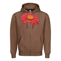 Chestnut del sol sunflower Zipper Hoodie - LillyAllenDesigns