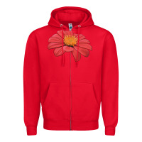 Red del sol sunflower Zipper Hoodie - LillyAllenDesigns
