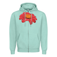 Seafoam del sol sunflower Zipper Hoodie - LillyAllenDesigns