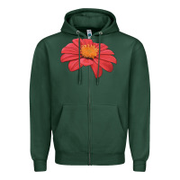 Sports Green del sol sunflower Zipper Hoodie - LillyAllenDesigns