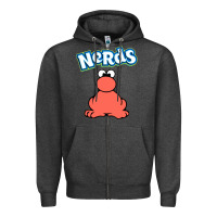 Charcoal Heather nerds candy halloween costume parody Zipper Hoodie - trangStudio