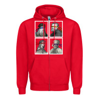 Red Ninja Artists Leonardo Donatello Raphael Michelangelo Parody Renaissan Zipper Hoodie - trangStudio